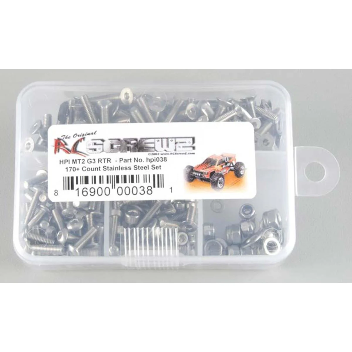 RC Screwz Stainless Steel Screw Kit MT2 G3 RTR