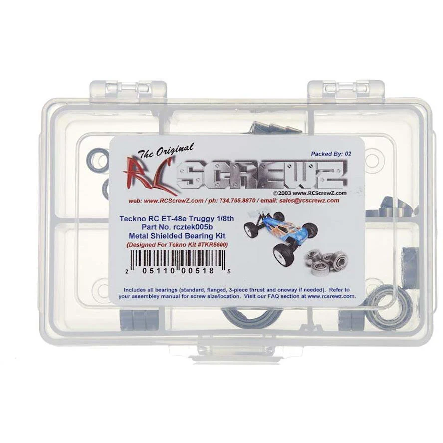 RC Screwz TEK005B Bearing Kit Tekno RC ET-48 E-Tru