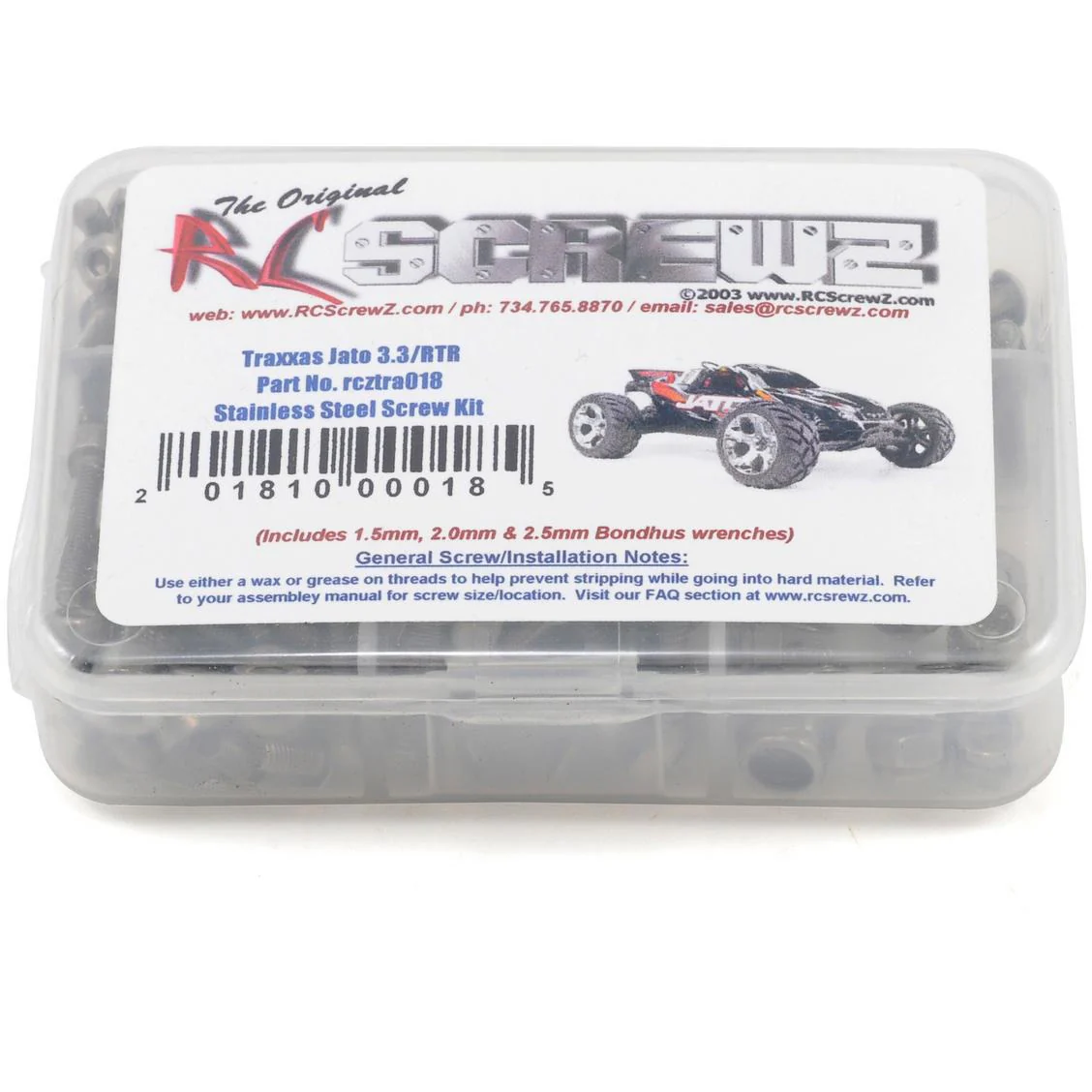 RC Screwz Traxxas Jato 3.3 Stainless Steel Screw Kit