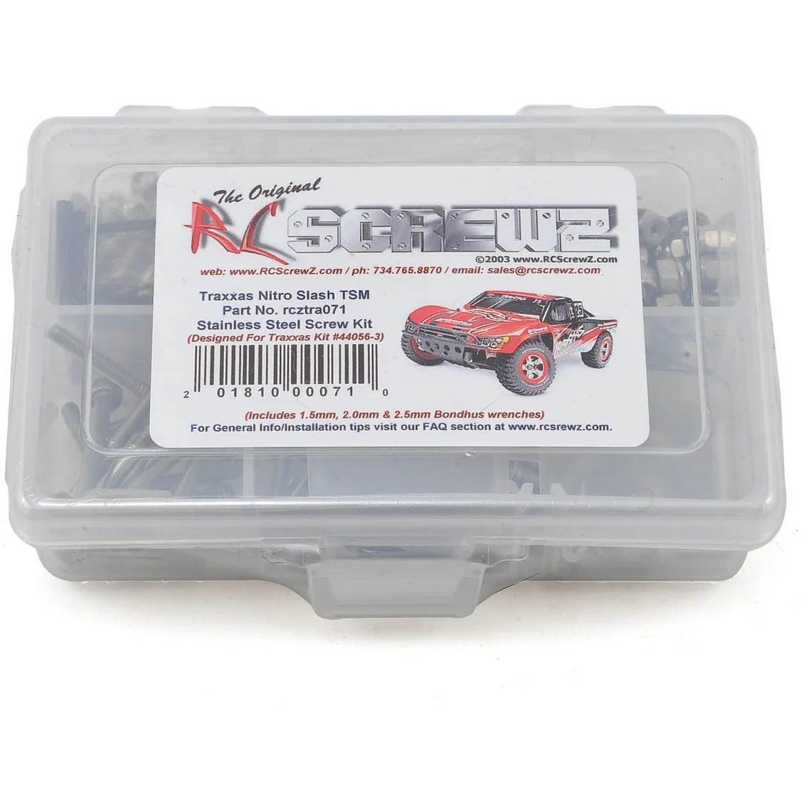 RC Screwz Traxxas Nitro Slash TSM Stainless Screw Kit