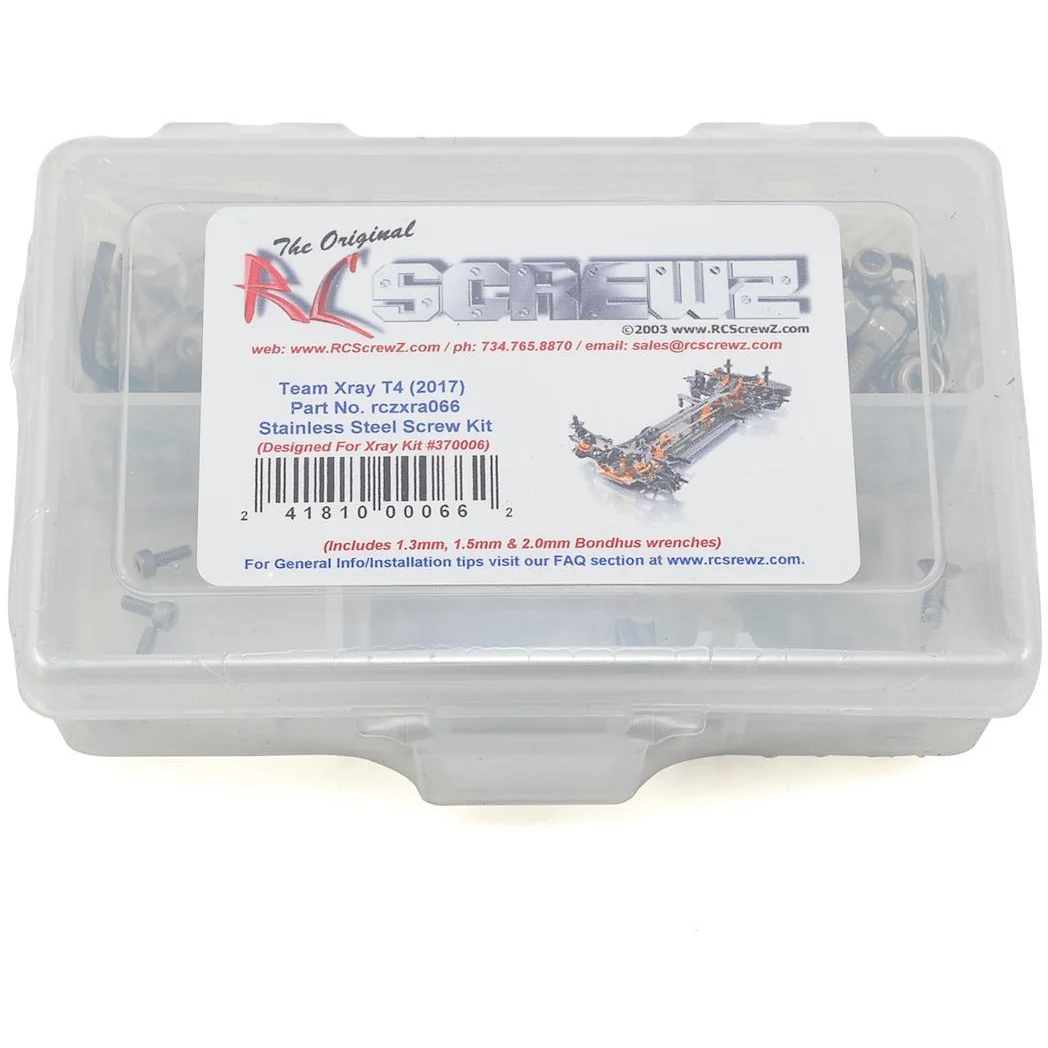 RC Screwz XRAY T4 2017 Stainless Steel Screw Kit