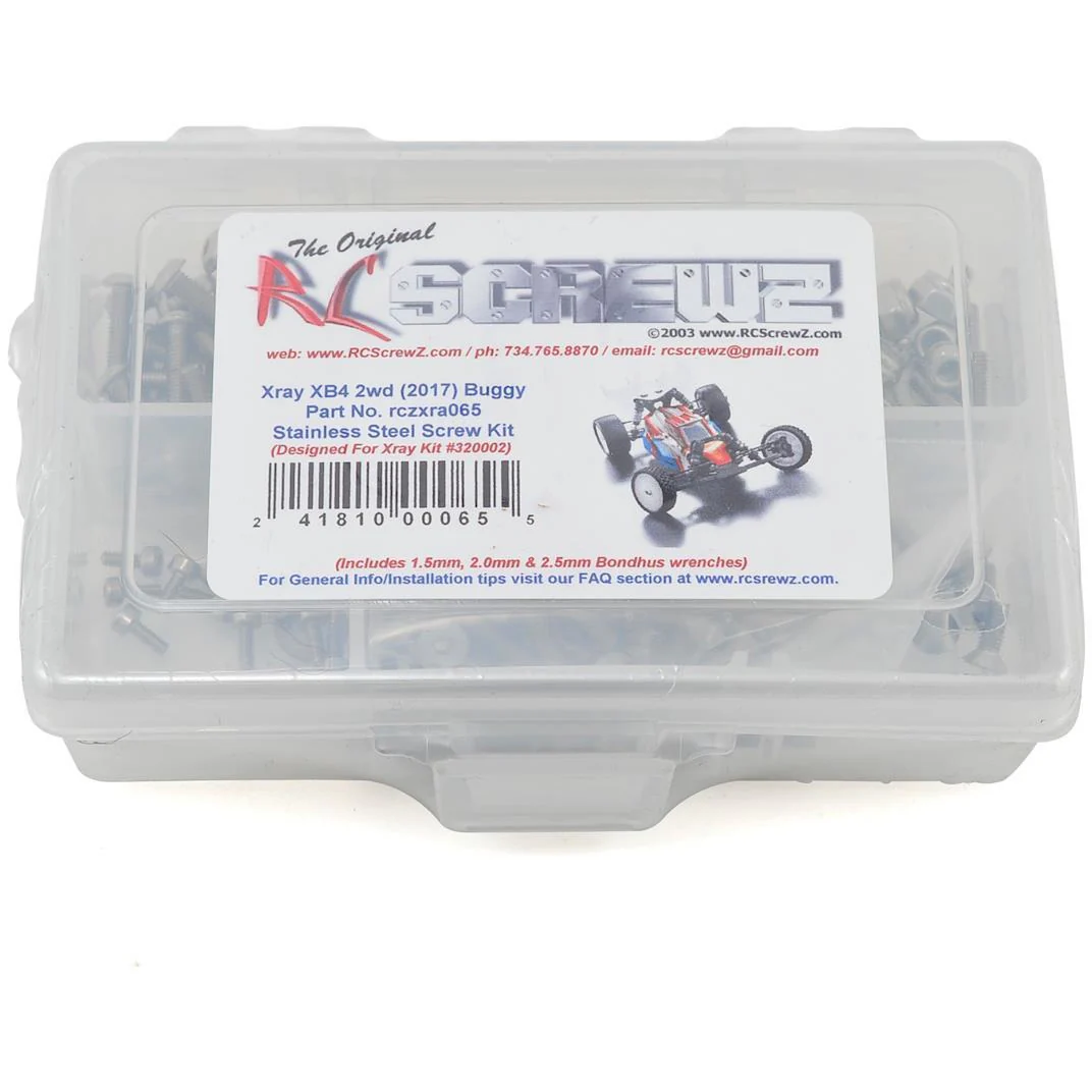 RC Screwz XRAY XB2 2017 Carpet Edition Stainless Screw Kit