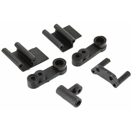 RCT-P007 Servo Arm (2pcs), Battery Tab (2pcs), ESC Switch Mount (1pc), Antenna Mount (1pc)(All Plastic)