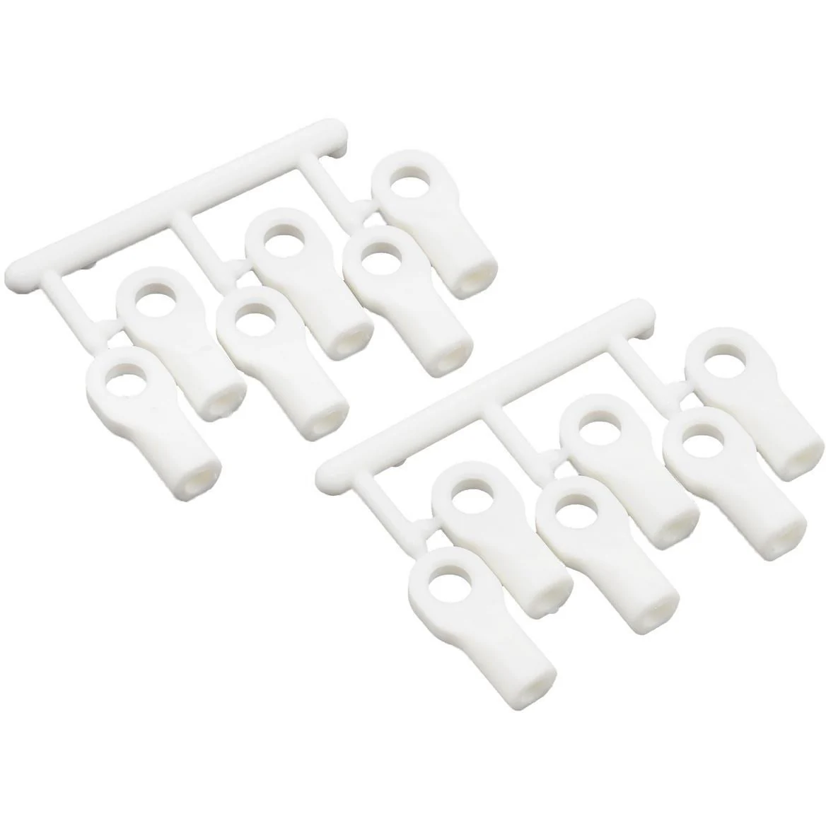 RPM Short Traxxas Turnbluckle Rod End Set (White) (12)