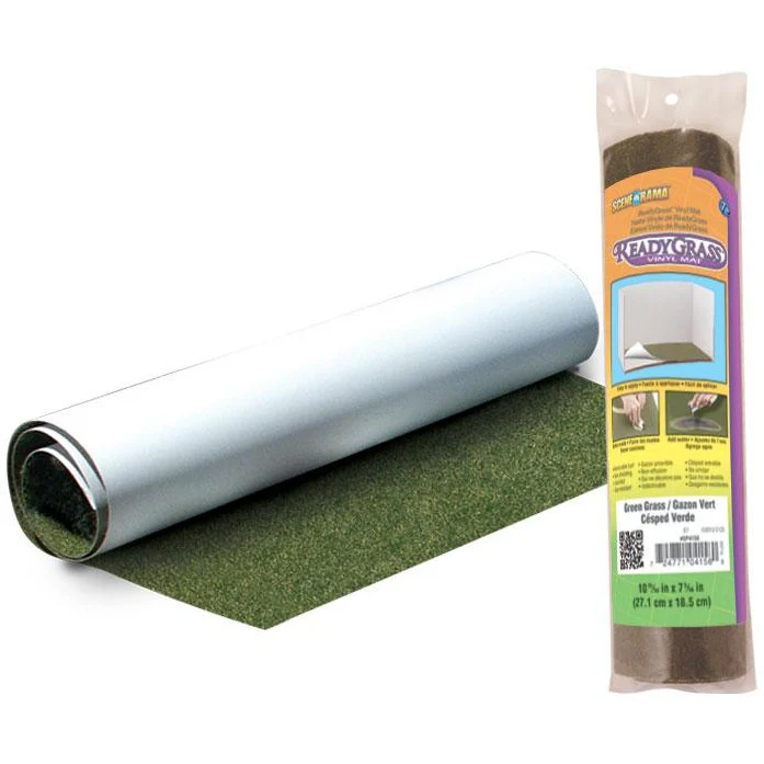 SP4158 Scene-A-Rama  RG Grass Sheet, Grn 7 5/16"x10 9/16"