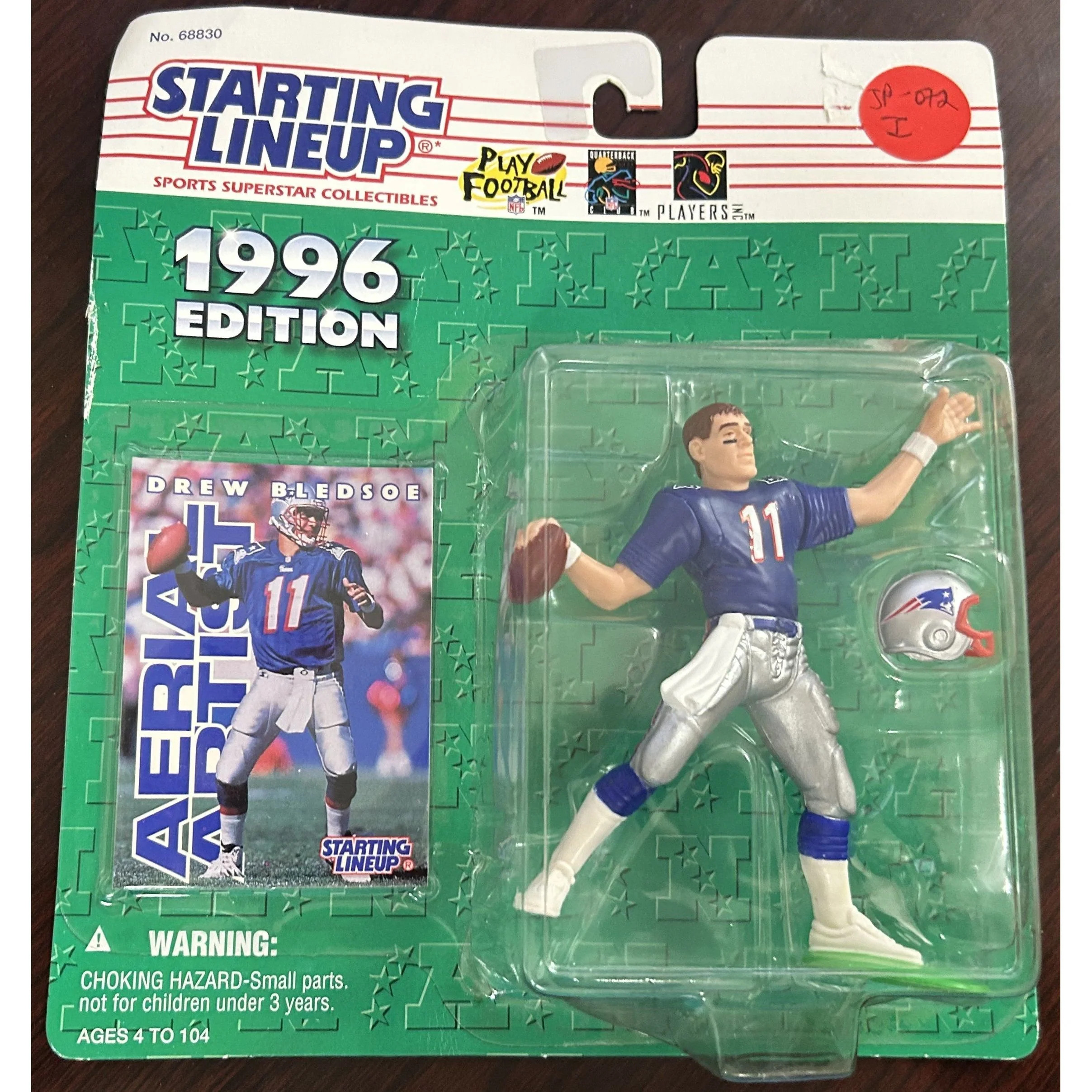 Starting Lineup 1996 New England Patriots Drew Bledsoe