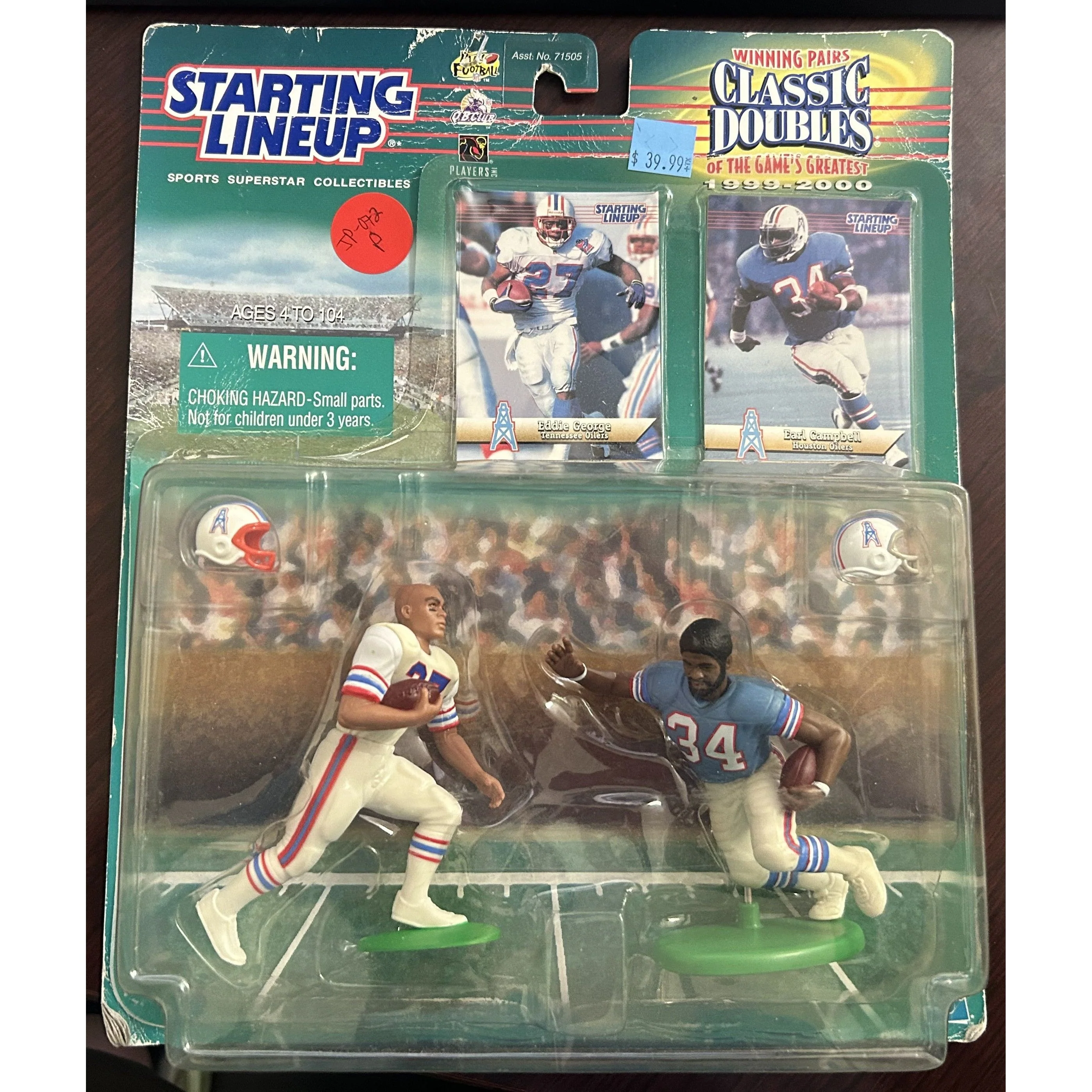 Starting Lineup Classic Double 1999-2000 Oilers Earl Campbell Eddie George