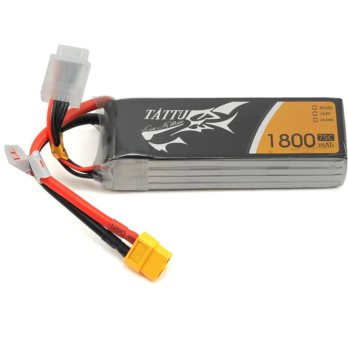 Tattu 4S LiPo Battery 75C (14.8V/1800mAh) (JST-XH)