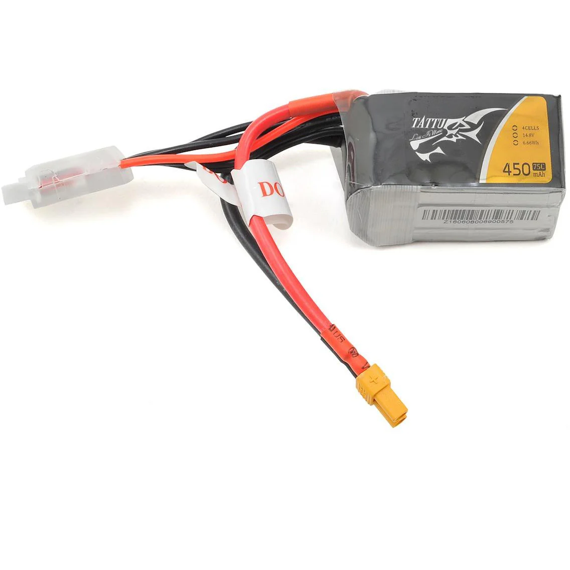 Tattu 4S LiPo Battery 75C (14.8V/450mAh) (JST-XH)