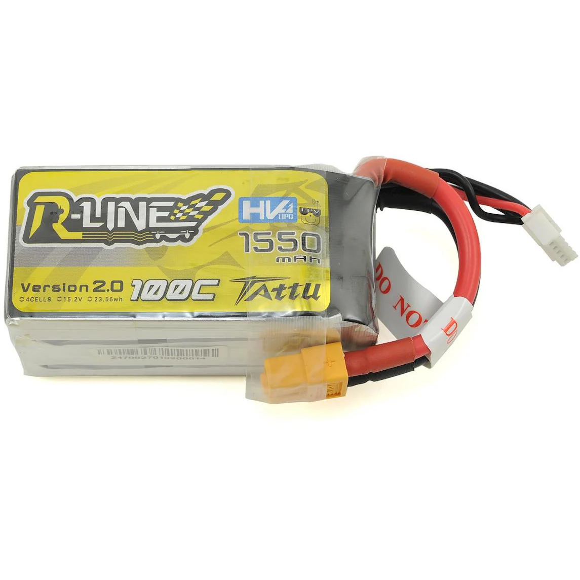 Tattu "R-Line" 2.0 High Voltage 4S LiPo Battery 100C (15.2V/1550mAh) (JST-XH)