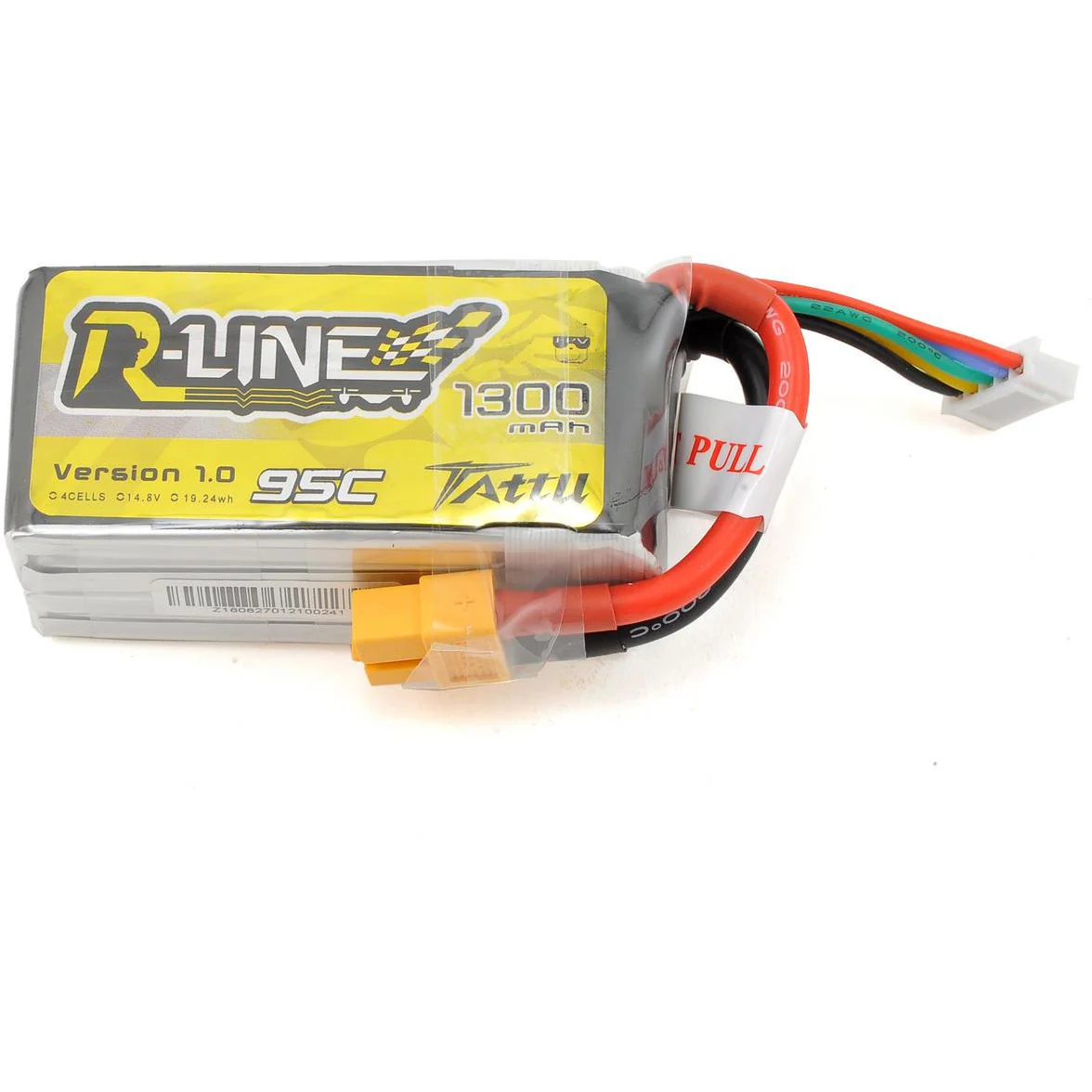 Tattu "R-Line" 4S LiPo Battery 95C (14.8V/1300mAh) (JST-XH)