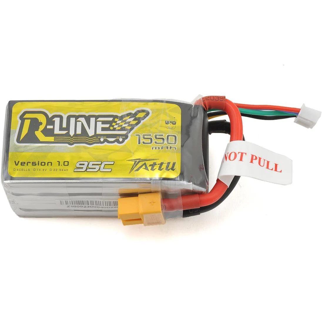 Tattu "R-Line" 4S LiPo Battery 95C (14.8V/1550mAh) (JST-XH)