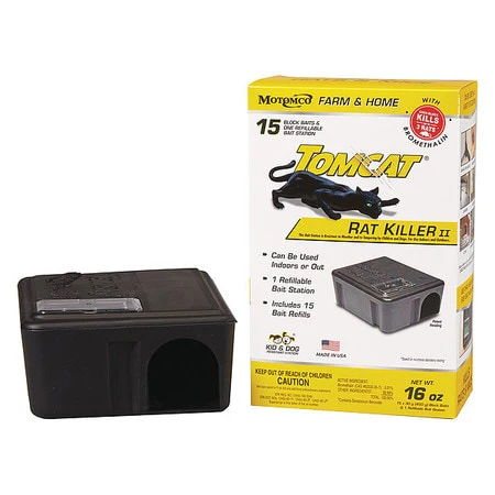 TOMCAT 1 lb. 3-3/8" L Rodent Station