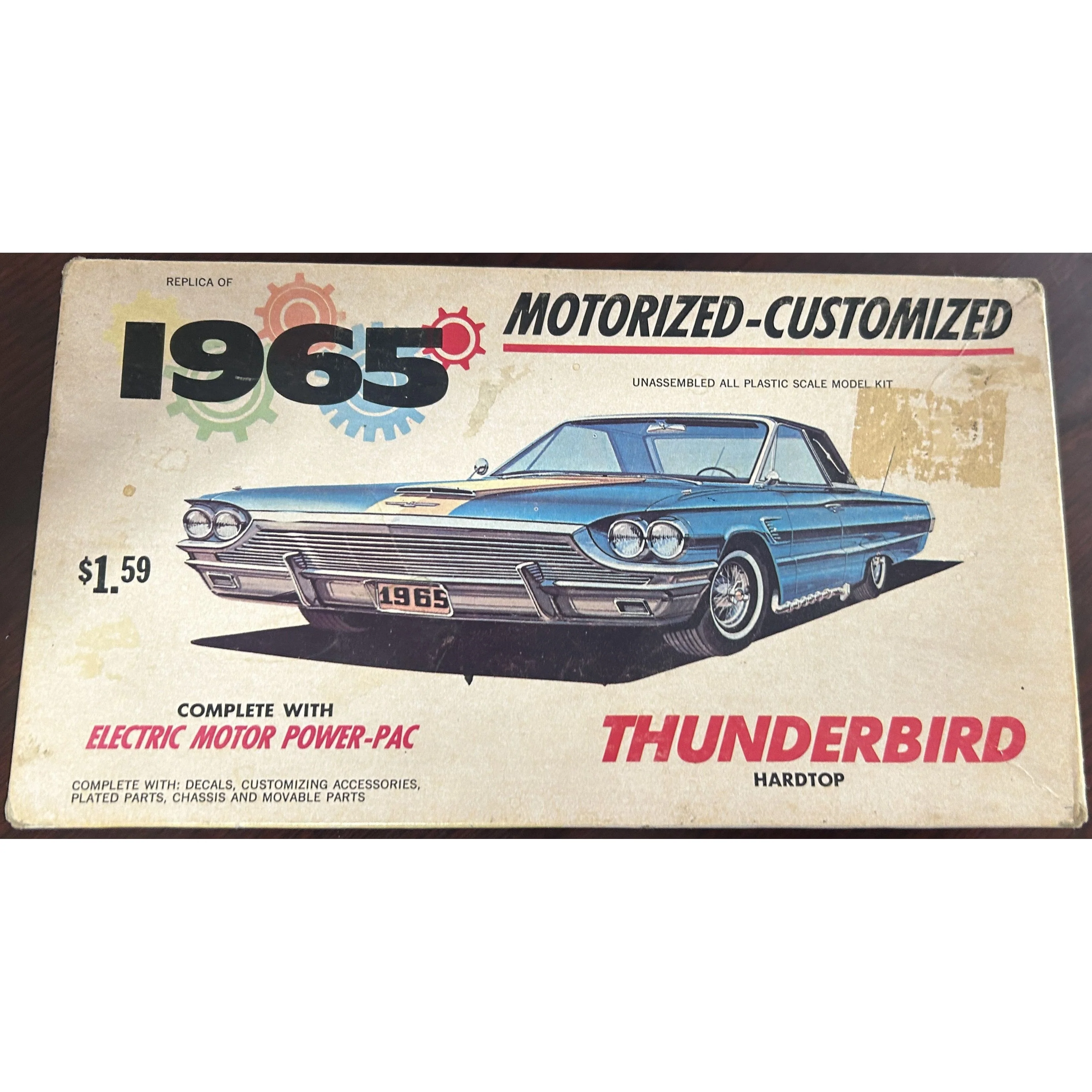Uncatalogued Palmer Plastics M651 1965 Motorized Customized Thunderbird Hardtop - Image 3