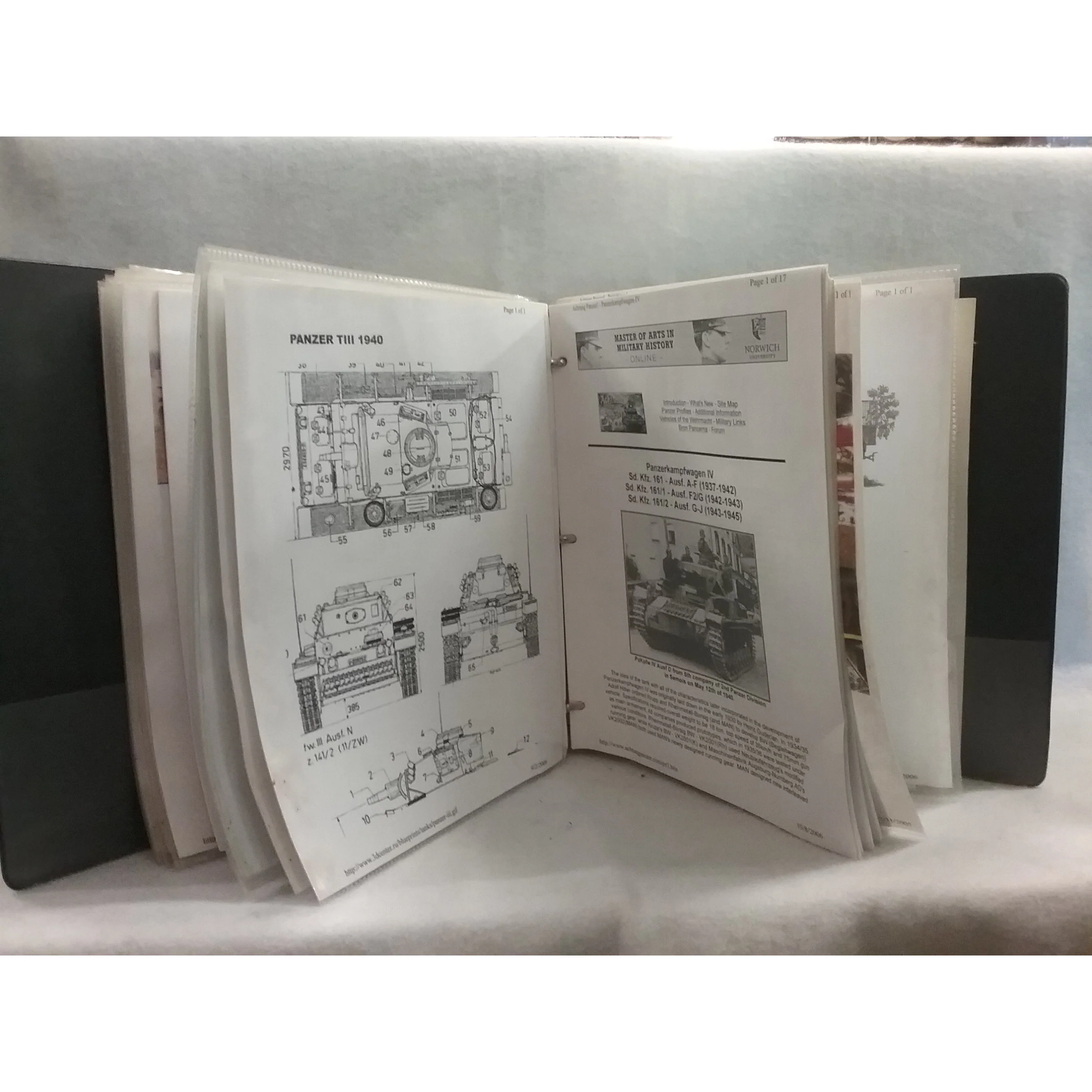 WWll German Military Homemade Reference Manual with pictures and specs - Image 3
